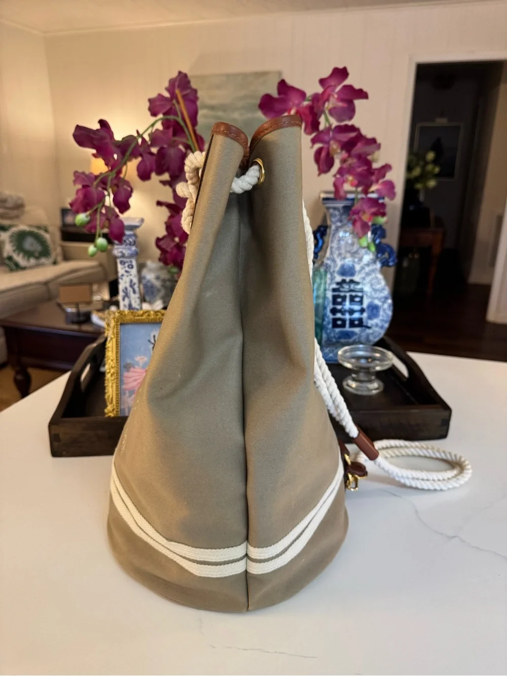 🤎🤍 VITTADINI CANVAS BACKPACK  BAG! 🤎🤍